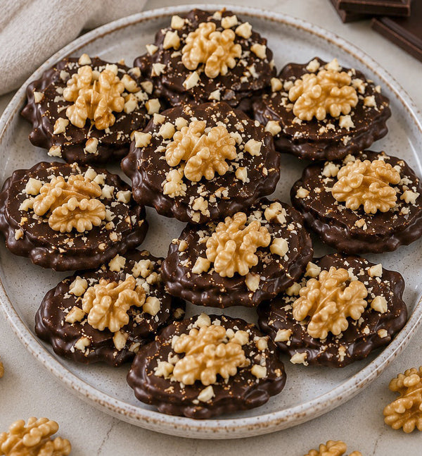 Tejas de chocolate y nuez caseras: Receta fácil y rápida