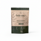 Envase doypack Solo Nuez de 1 kg con nuez mariposa premium, bolsa kraft verde y beige sin fondo.